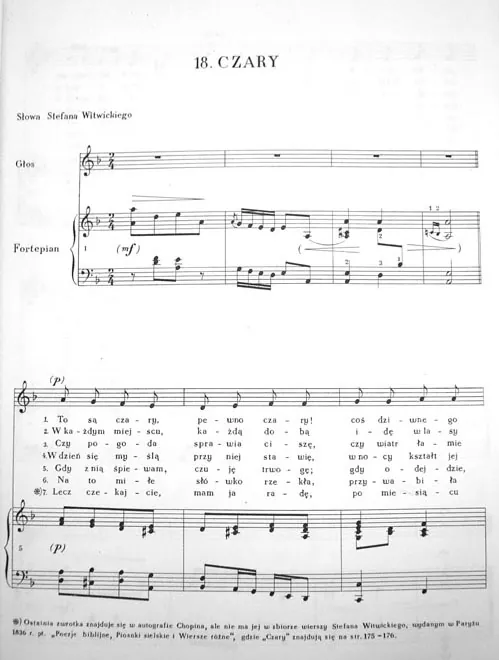 First page of Czary