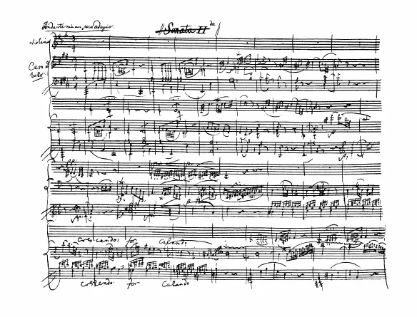 I. Andante, ma un poco adagio, bars 1-34 (monochrome)