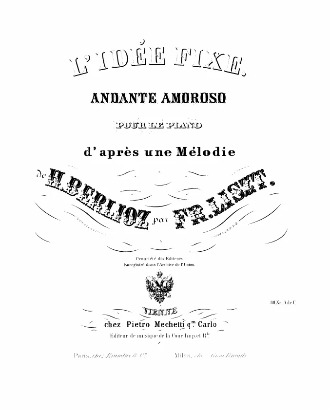First page of L'idée fixe
