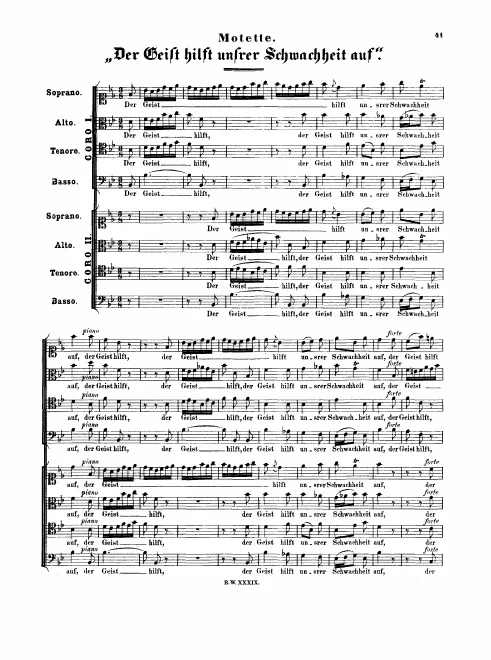 First page of Der Geist hilft unsrer Schwachheit auf