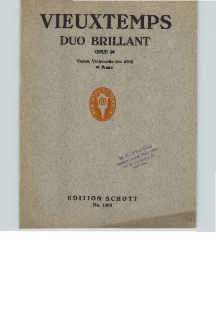 First page of Duo brillant
