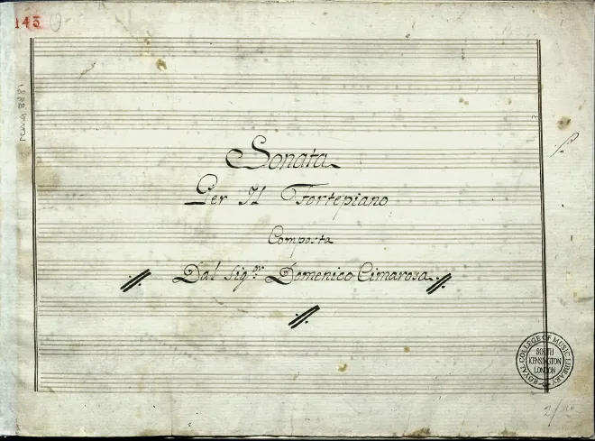 First page of Piano Sonata in C major