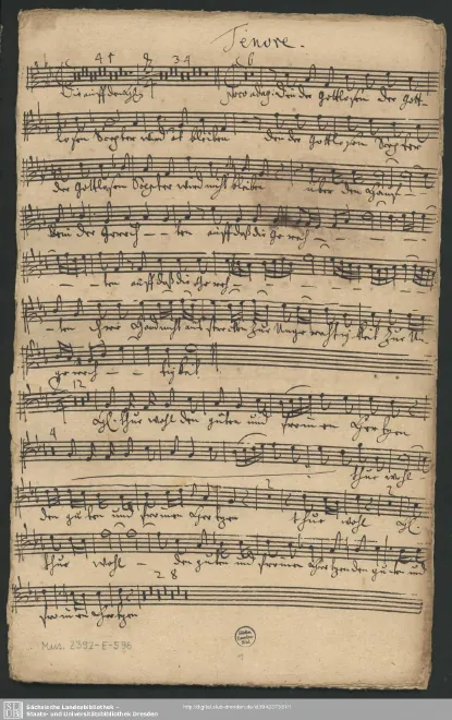 First page of Die auf den Herrn hoffen, TWV 7:9