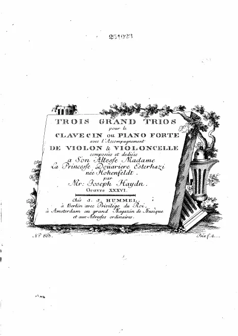 First page of 3 Piano Trios