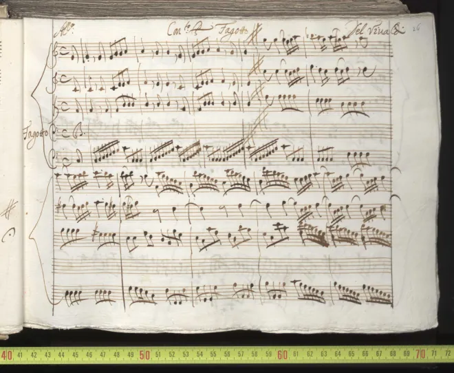 First page of Bassoon Concerto in C major