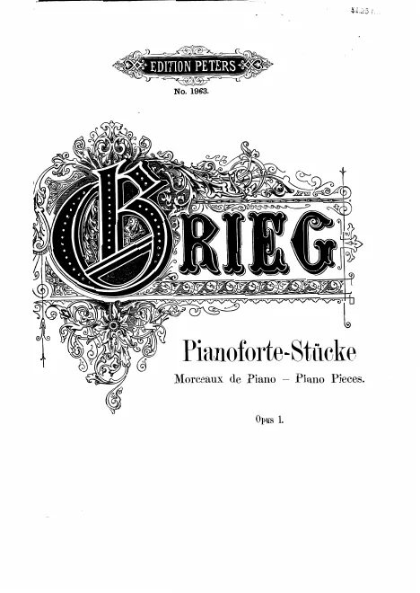 First page of 4 Piano Pieces