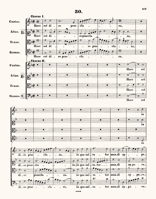 First page of Haec est dies praeclara