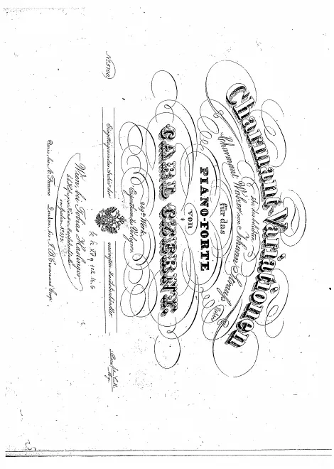 First page of Charmant Variationen
