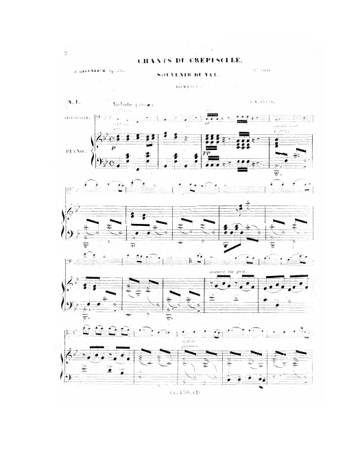 First page of Chants du crépuscule