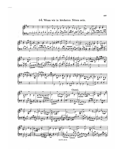 First page of Wenn wir in höchsten Nöten sein