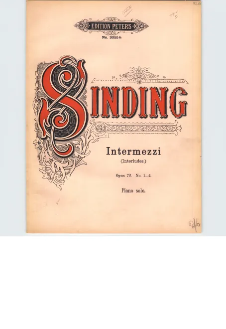 First page of 8 Intermezzi