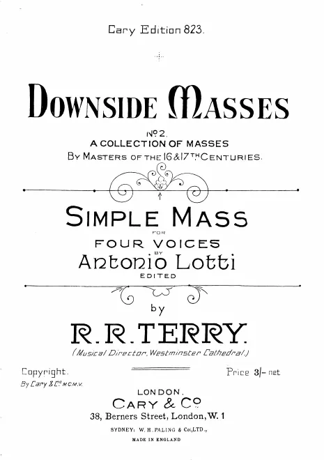 First page of Missa brevis