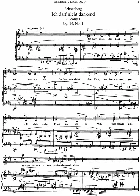 First page of Zwei Lieder