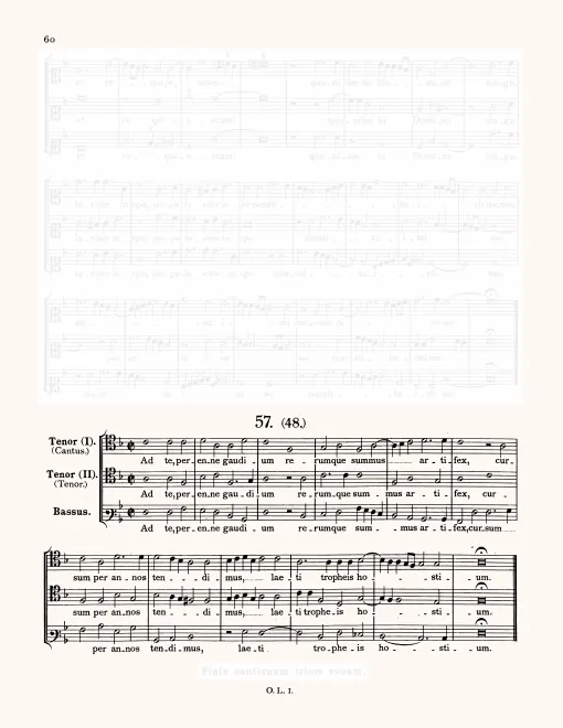 First page of Ad te perenne gaudium