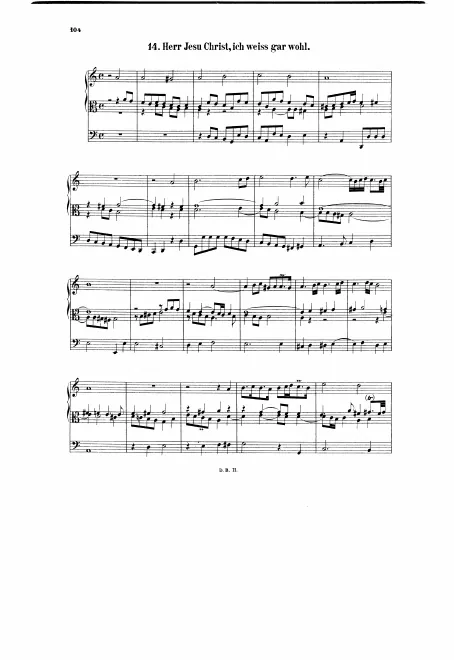 First page of Herr Jesu Christ, ich weiss gar wohl