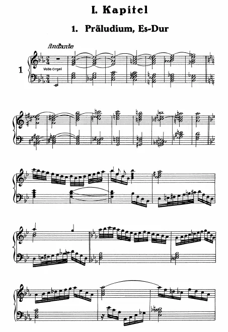 First page of 3 Preludes for Organ
