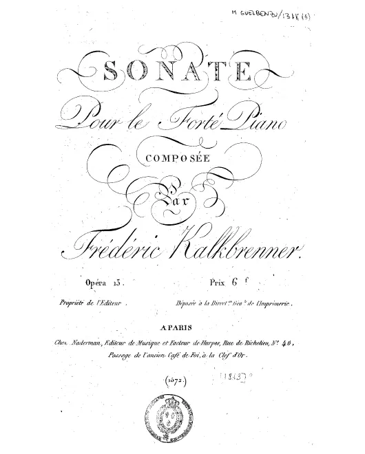 First page of Piano Sonata