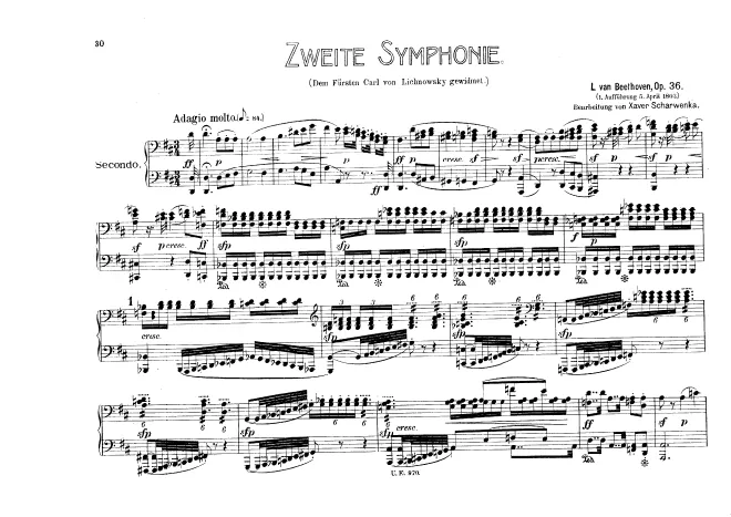 First page of Symphony No.2