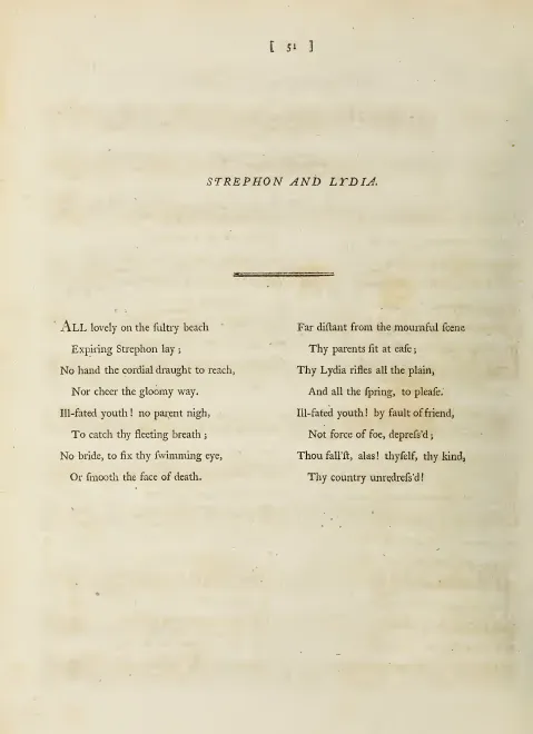 First page of Strephon and Lydia, Hob.XXXIa:150
