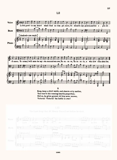 First page of Love's Power in My Heart Shall Find No Compliance