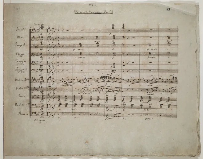 First page of 2 Entreactes tragiques