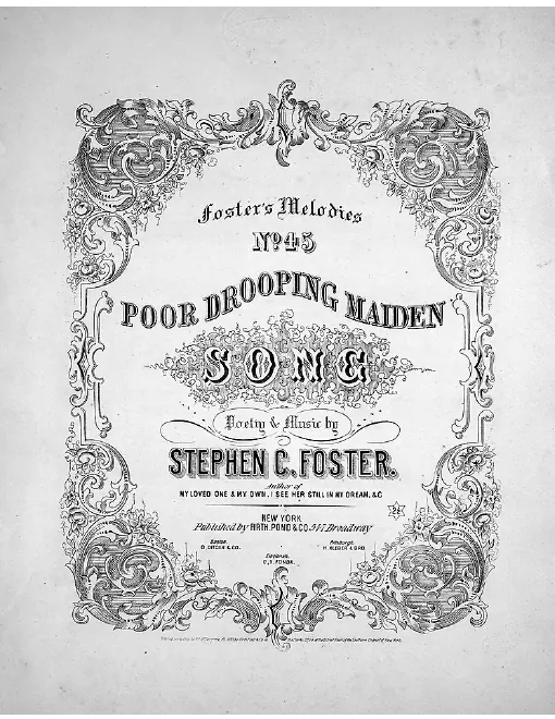 First page of Poor Drooping Maiden