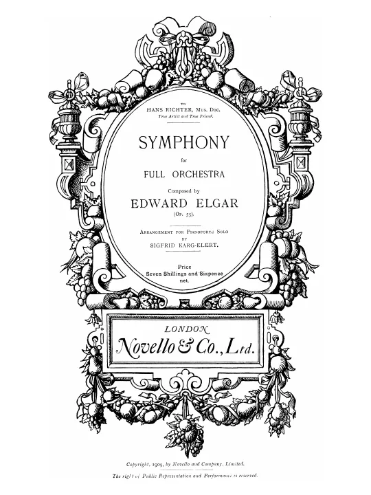 First page of Symphony No.1
