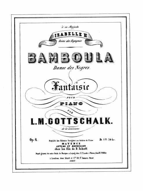First page of Bamboula