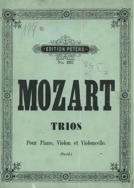 First page of 7 Piano Trios