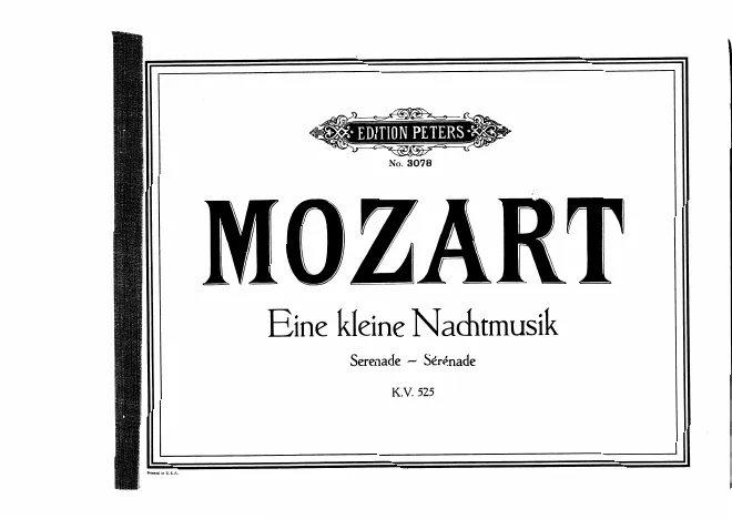 First page of Eine kleine Nachtmusik