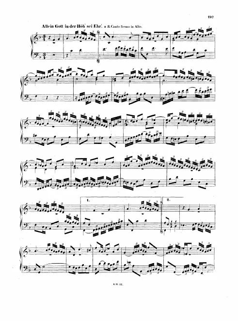 First page of Allein Gott in der Höh sei Ehr