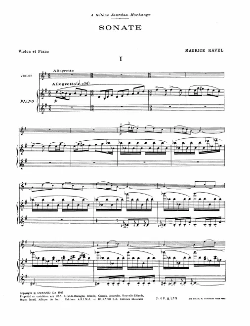 First page of Violin Sonata No.2