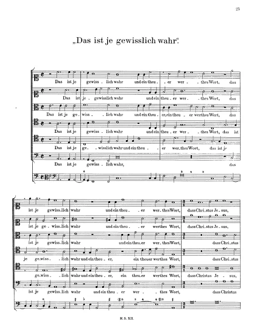 First page of Das ist je gewißlich wahr