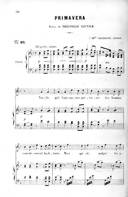 First page of Primavera