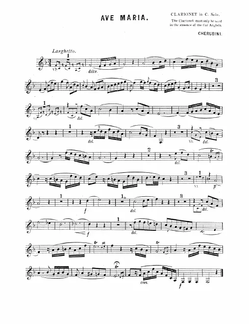 Clarinet (C) (alternate for English Horn)