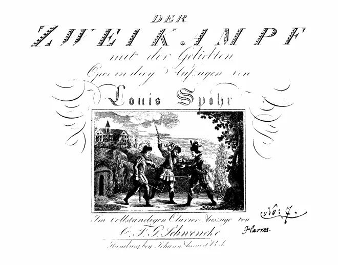 First page of Der Zweikampf mit der Geliebten
