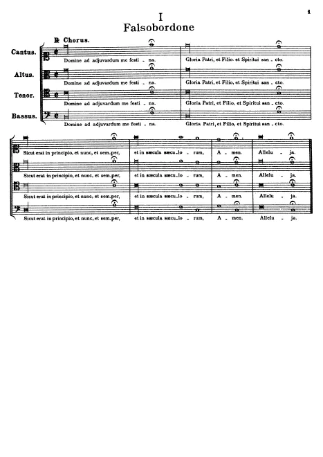 First page of Domine, ad adjuvandum me festina