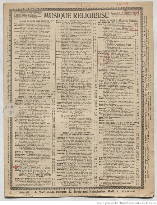 First page of Ave verum