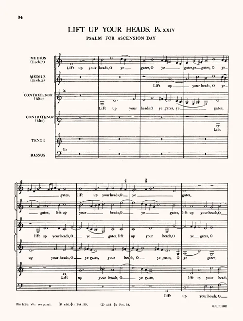 First page of Attollite portas principes vestras