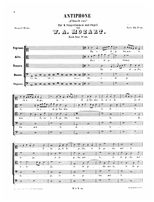 First page of Cibavit eos ex adipe frumenti