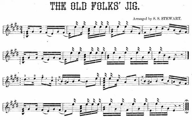 First page of Old Folks at Home