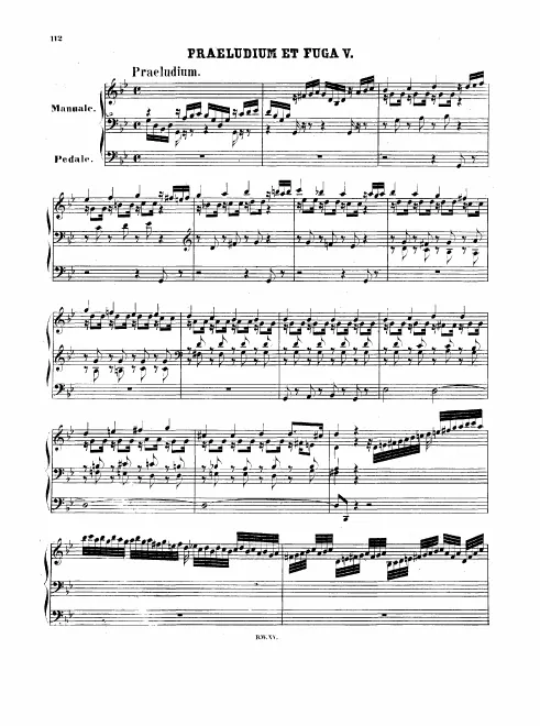 First page of Prelude and Fugue in G minor