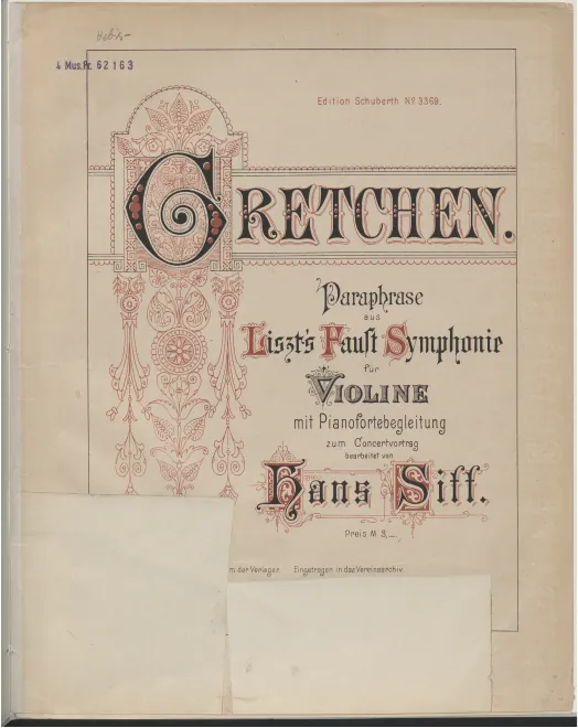 First page of Eine Faust Symphonie (in drei Charakterbildern)