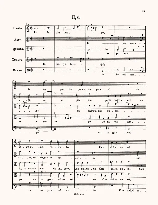 First page of Io ho piu tempo