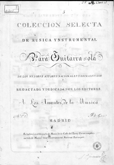 First page of Andante sentimental y walz