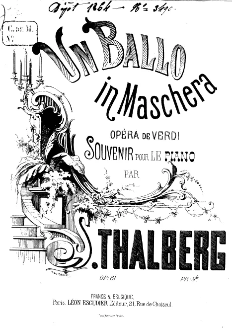 First page of Fantasia on Verdi's 'Un Ballo in Maschera'