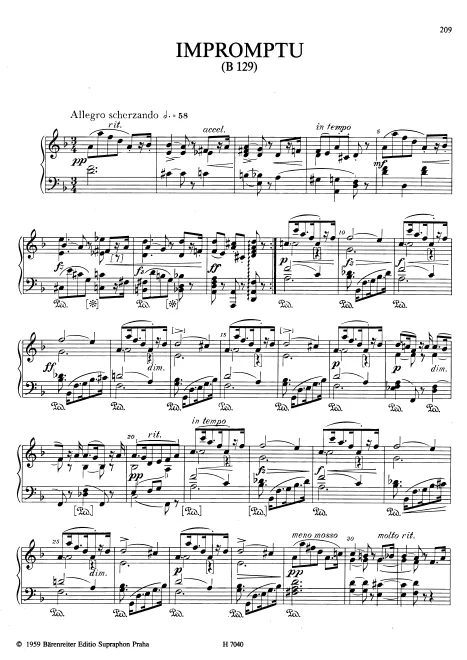 First page of Impromptu