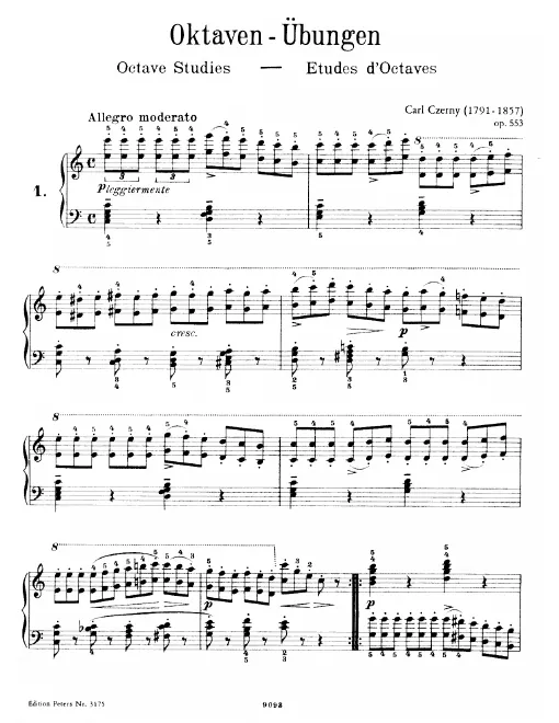 First page of 6 Oktavenstudien