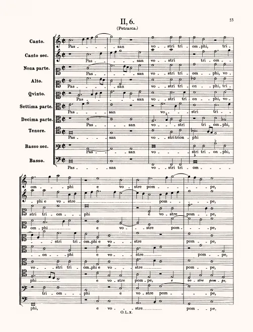 First page of Passan vostri triomphi