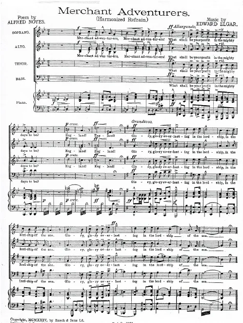Complete Score (chorus in )